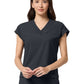 Women's 1-Pocket V-Neck Dolman Top - IN00034 - Pewter