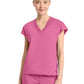 Women's 1-Pocket V-Neck Dolman Top - IN00034 - Tropical Pink