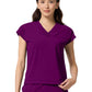 Women's 1-Pocket V-Neck Dolman Top - IN00034 - Wine