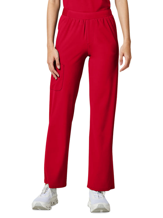 Women's 4-Pocket Straight Leg Pant - IN023A - Cherry Pop