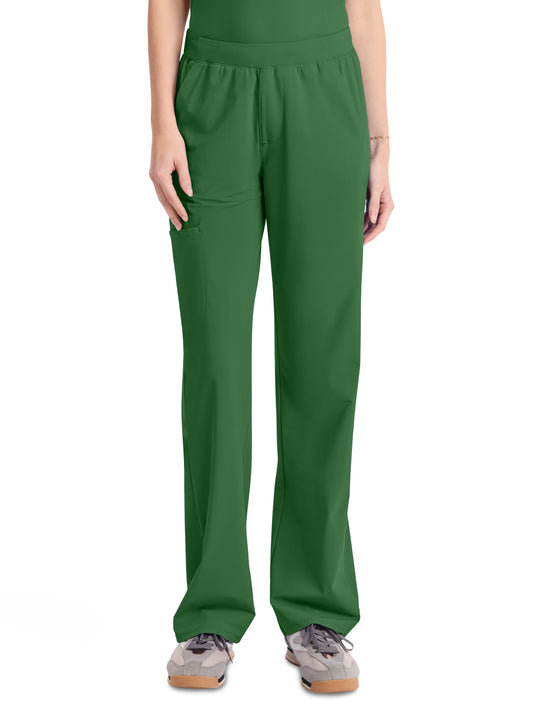 Women's 4-Pocket Straight Leg Pant - IN023A - Retro Green