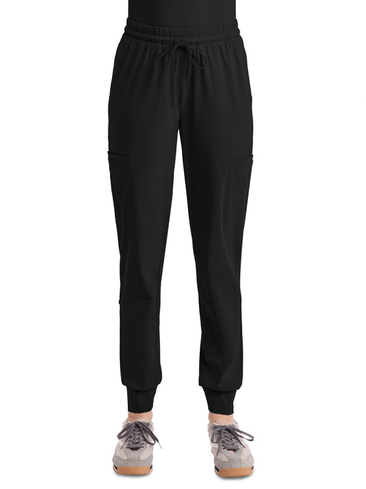 Women's 5-Pocket Jogger Pant - IN024A - Black