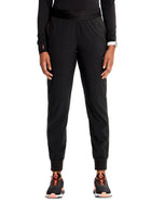 Women's Mid Rise Jogger Pant - IN122A - Black