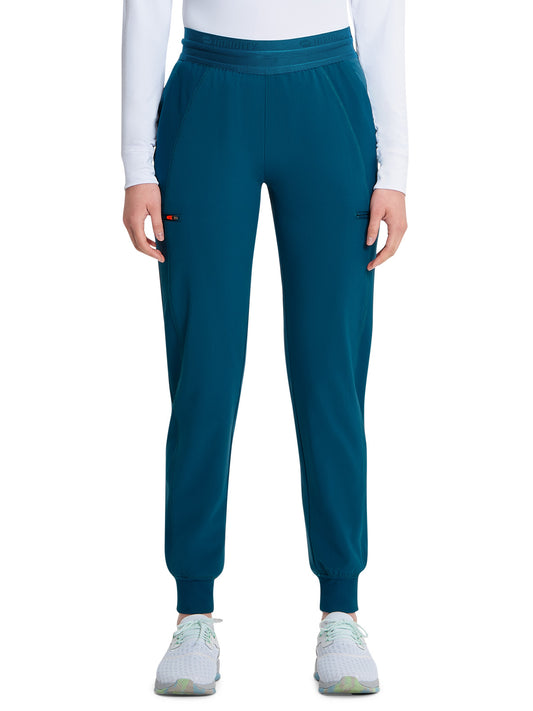 Women's Mid Rise Jogger Pant - IN122A - Caribbean Blue