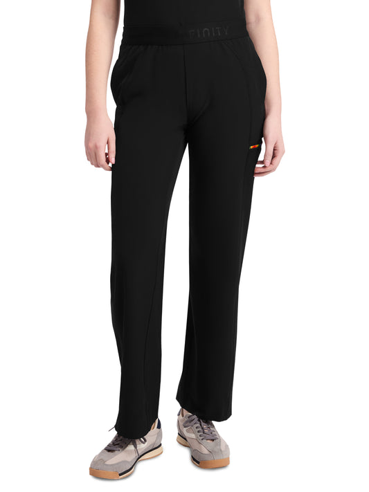 Women's 5-Pocket Wide Leg Pant - IN211A - Black