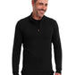 Men's 2-Pocket Mock Neck Jacket - IN302 - Black