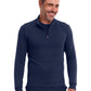 Men's 2-Pocket Mock Neck Jacket - IN302 - Navy