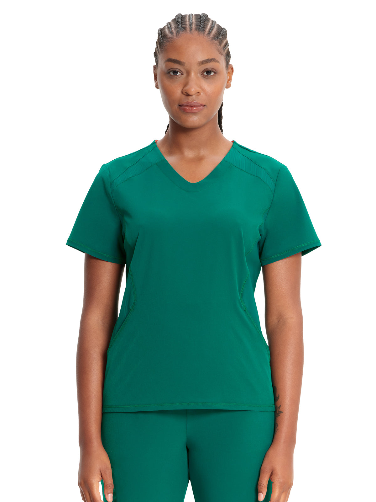 Women's V-Neck Top - IN620A - Hunter