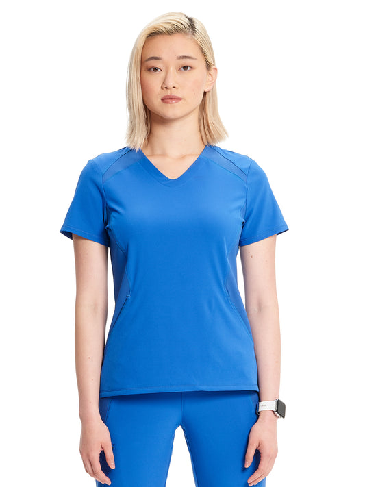 Women's V-Neck Top - IN620A - Royal