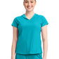 Women's 2-Pocket Mock-Wrap V-Neck Top - IN635A - Aquaturque