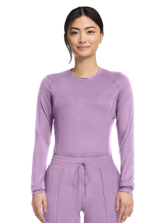 Women's Long Sleeve Underscrub Tee - IN640 - Livewire Lilac