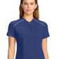 Women's 1-Pocket Henley Top - IN644A - Navy