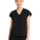 Women's 1-Pocket V-Neck Top - IN650A - Black