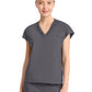Women's 1-Pocket V-Neck Top - IN650A - Pewter