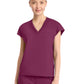 Women's 1-Pocket V-Neck Top - IN650A - Wine