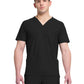 Men's 3-Pocket V-Neck Top - IN651A - Black