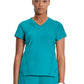Women's 2-Pocket V-Neck Top - IN706A - Aquaturque