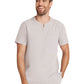 Men's 3-Pocket Cirrus Split Crew Neck Scrub Top - ML619 - Warm Stone