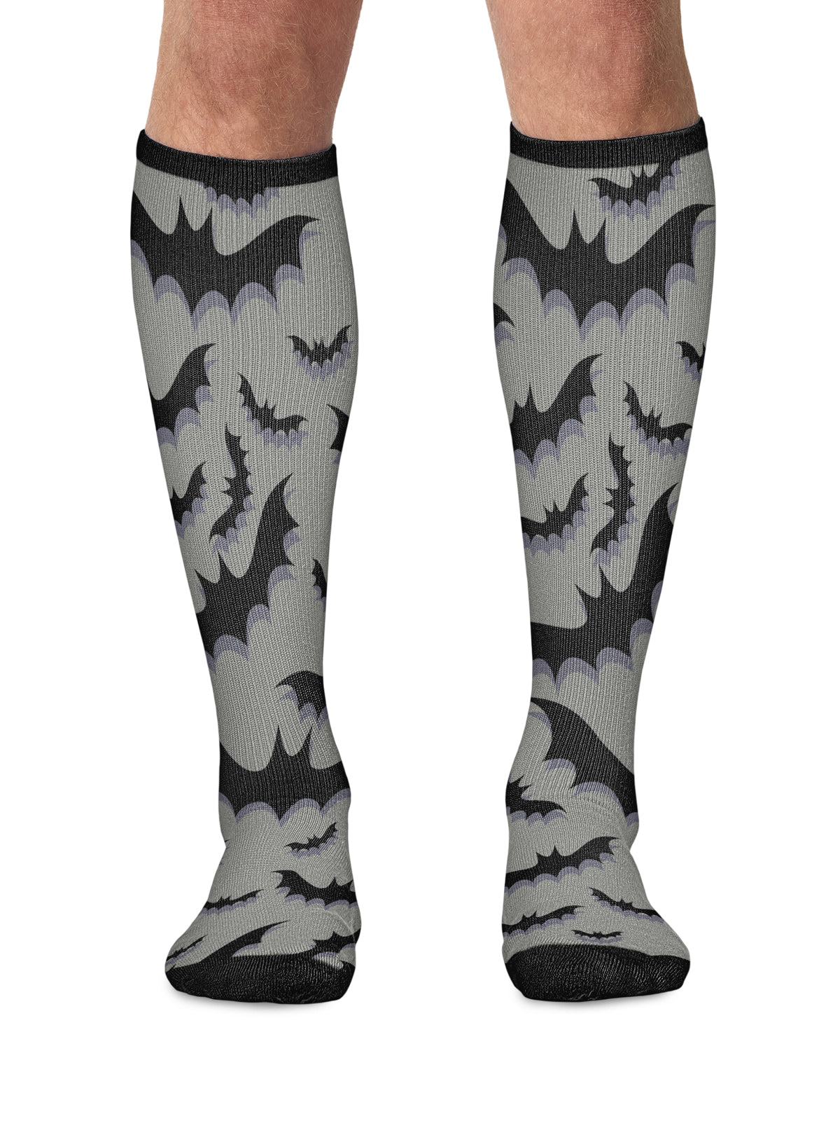 Men's 12 mmHg Support Socks - MPRINTSUPPORT - Bat Crazy