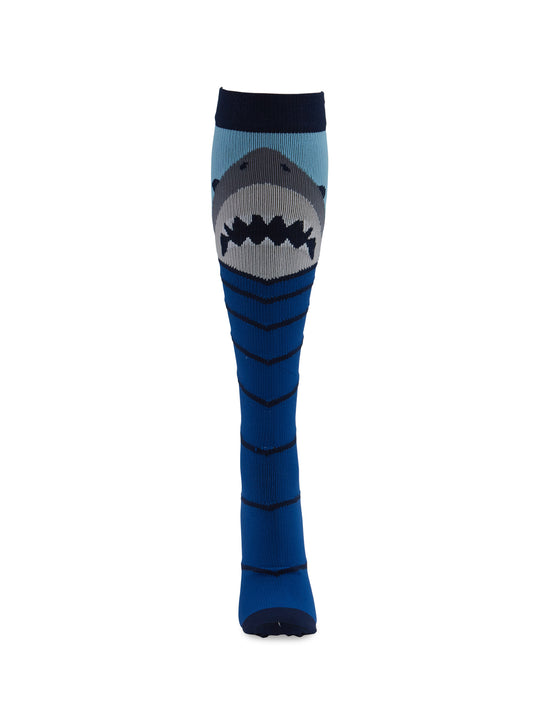Men's 12 mmHg Support Socks - MPRINTSUPPORT - Shark Attack