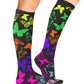Women's 8-12 mmHg Support Socks - PRINTSUPPORT - Anti Social Butterflies