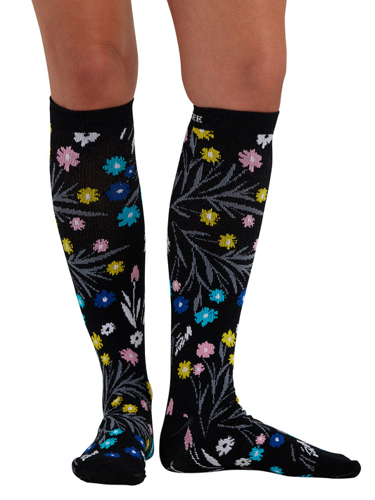 Women's 8-12 mmHg Support Socks - PRINTSUPPORT - Breezy Buds