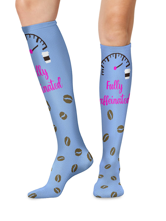Women's 8-12 mmHg Support Socks - PRINTSUPPORT - Fully Caffeinated