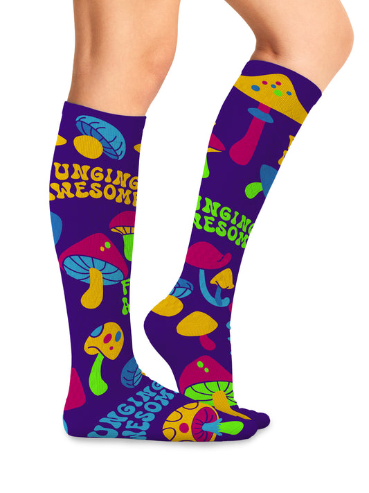 Women's 8-12 mmHg Support Socks - PRINTSUPPORT - Fungi