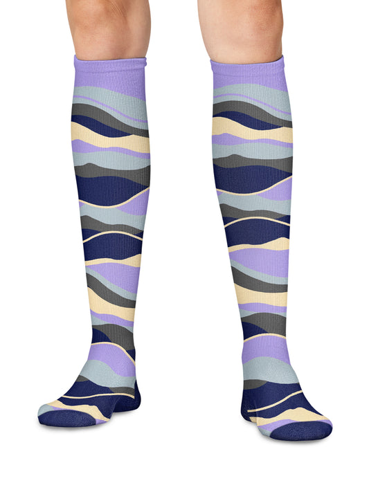 Women's 8-12 mmHg Support Socks - PRINTSUPPORT - Landscaped