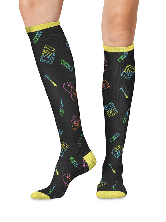 Women's 8-12 mmHg Support Socks - PRINTSUPPORT - Medical Tools