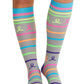 Women's 8-12 mmHg Support Socks - PRINTSUPPORT - Neon Multi Ribbon