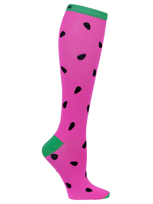 Women's 8-12 mmHg Support Socks - PRINTSUPPORT - Sweet Watermelon