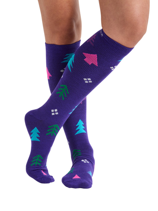 Women's 8-12 mmHg Support Socks - PRINTSUPPORT - Trees Galore