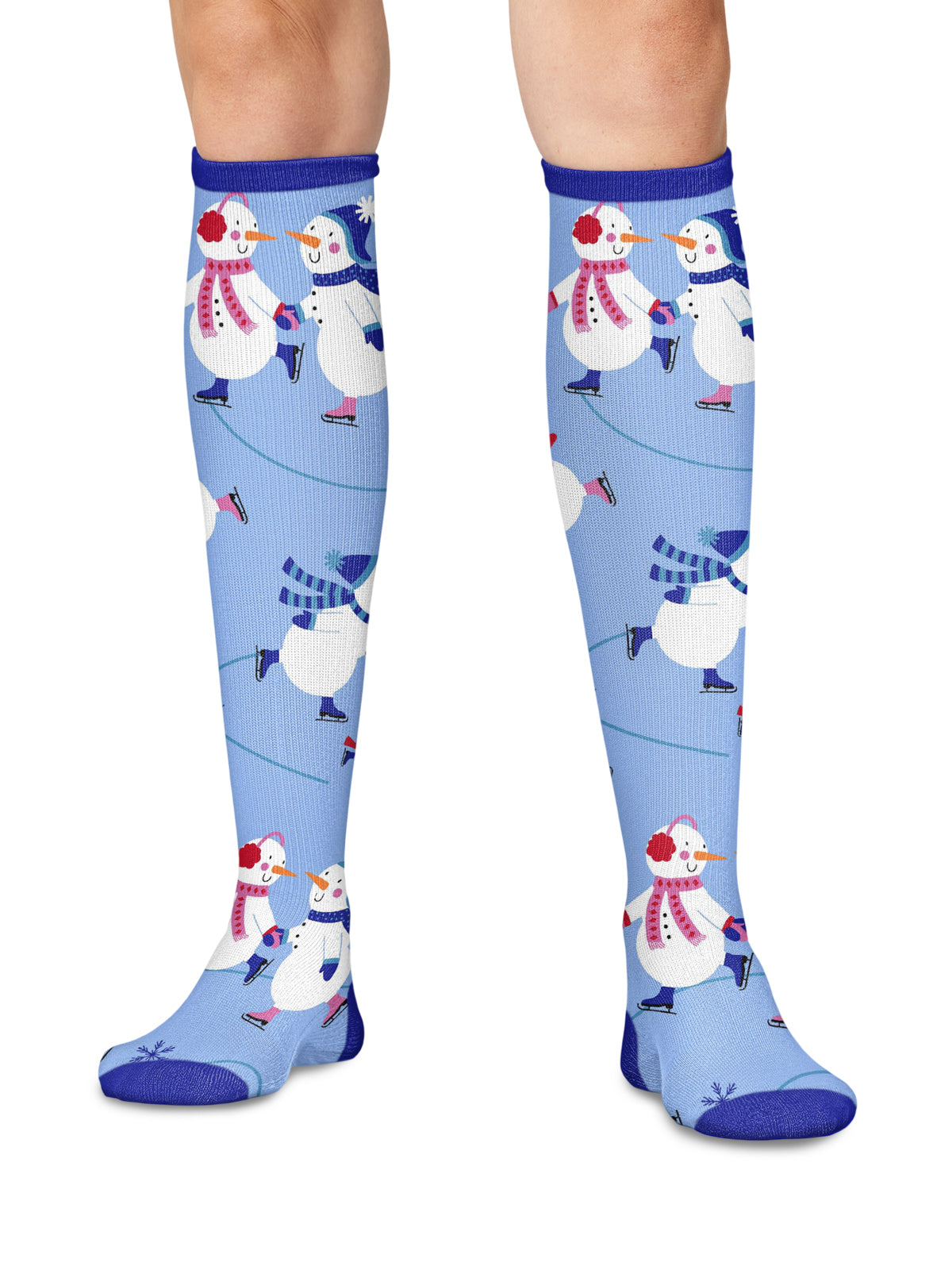 Women's 8-12 mmHg Support Socks - PRINTSUPPORT - Winter Wonderland
