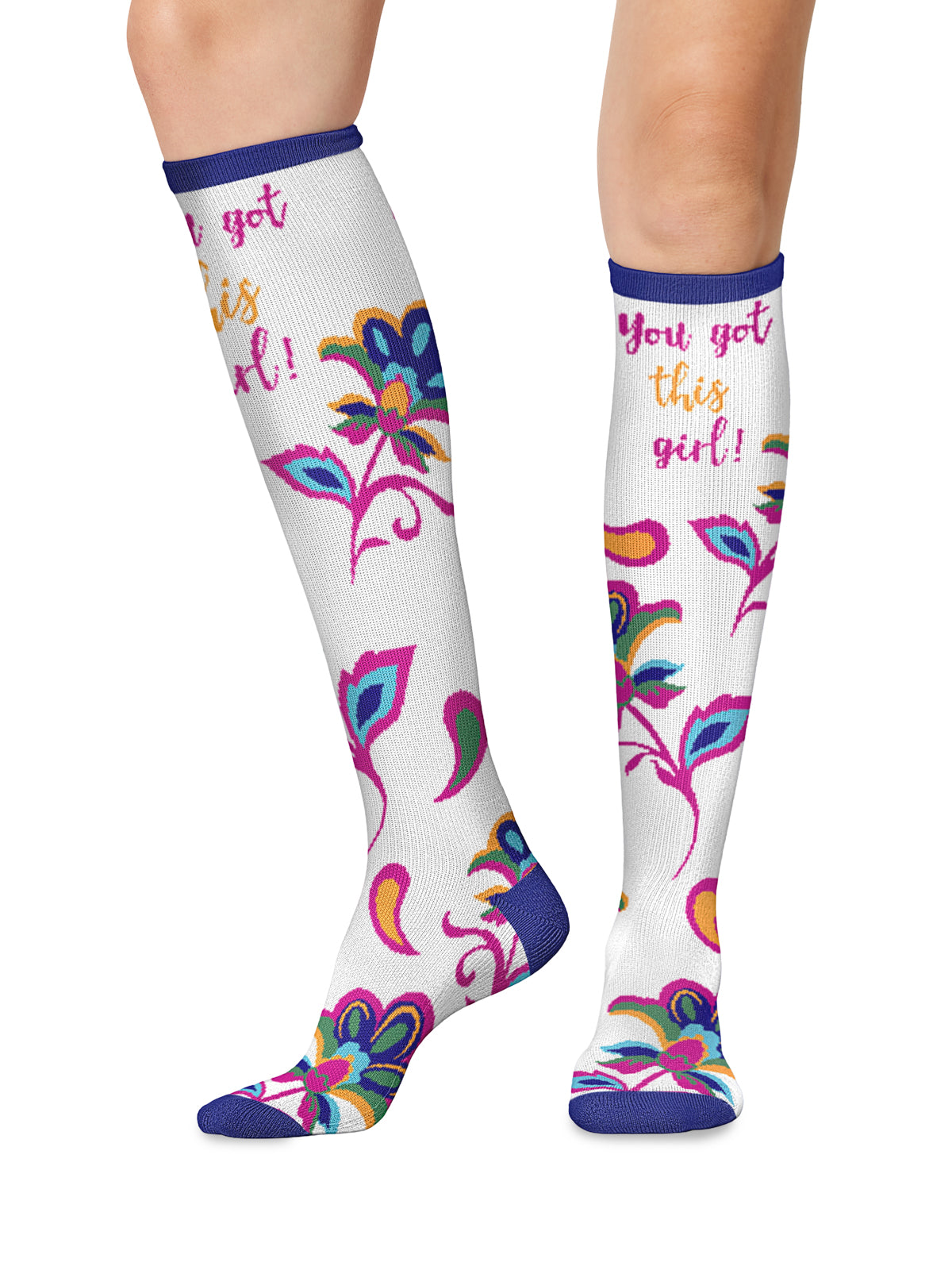 Women's 8-12 mmHg Support Socks - PRINTSUPPORT - You Got This Girl