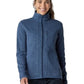 Women's 4-Pocket Strata Fleece Jacket - SJ12103 - Slate Blue