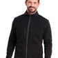 Men's 4-Pocket Strata Fleece Jacket - SJ22104 - Black