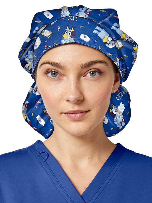 Unisex Print Bouffant Scrub Hat - TF514 - Nurse Bluey