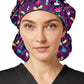 Unisex Print Bouffant Scrub Hat - TF514 - Yummy Freeze