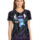Women's 2-Pocket V-Neck Print Top - TF626 - Stitch Too Cool