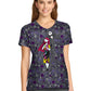 Women's 2-Pocket V-Neck Print Top - TF626 - Full Of Spirit