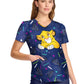 Women's V-Neck Print Top - TF737 - My Big Heart
