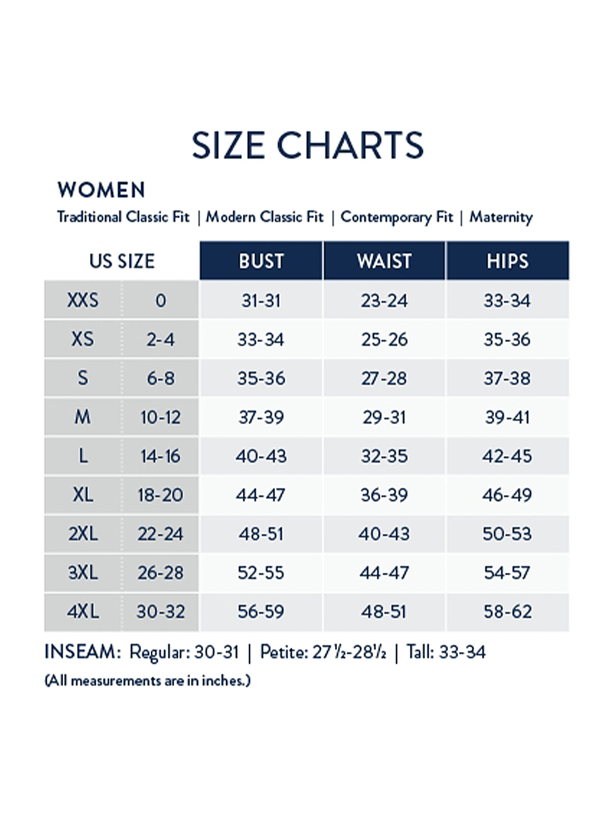 SIZECHART