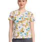 Women's Rounded V-Neck Print Top - TF786 - Tweety Bird Dimension