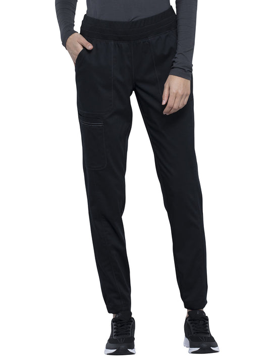 Women's 5-Pocket Natural Rise Jogger Pant - WW011 - Black