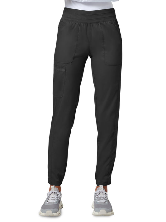 Women's 5-Pocket Natural Rise Jogger Pant - WW011 - Black