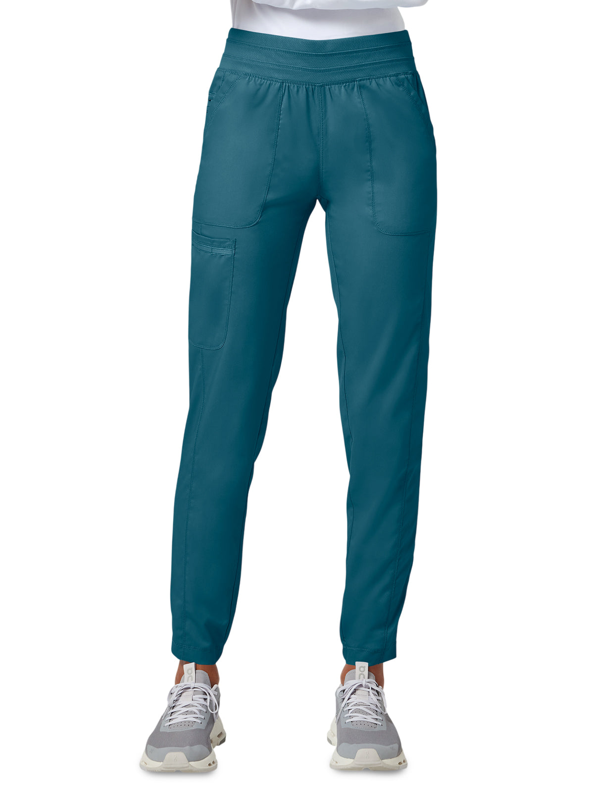 Women's 5-Pocket Natural Rise Jogger Pant - WW011 - Caribbean Blue