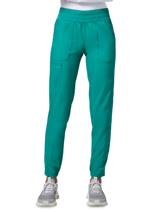 Women's 5-Pocket Natural Rise Jogger Pant - WW011 - Teal Blue