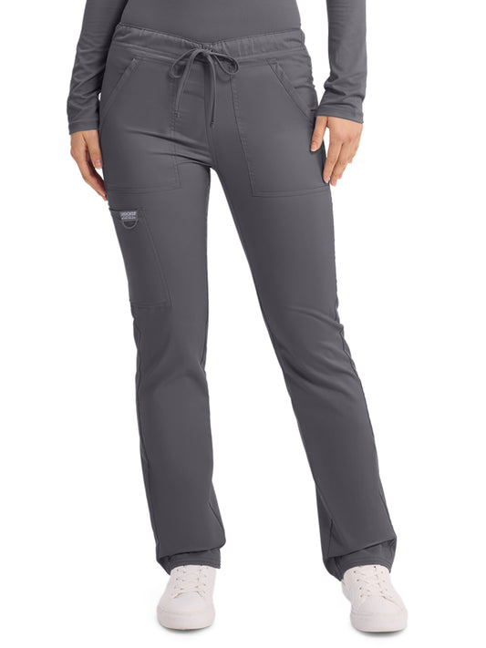 Unisex 4-Pocket Tapered Leg Drawstring Pant - WW020 - Pewter
