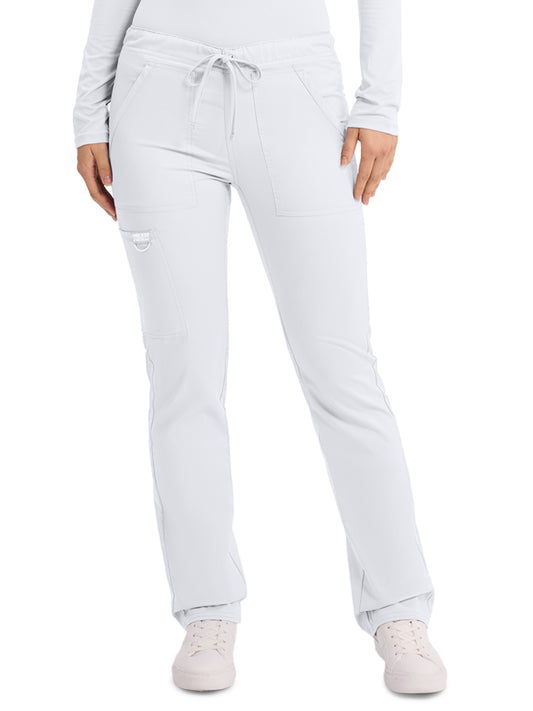 Unisex 4-Pocket Tapered Leg Drawstring Pant - WW020 - White